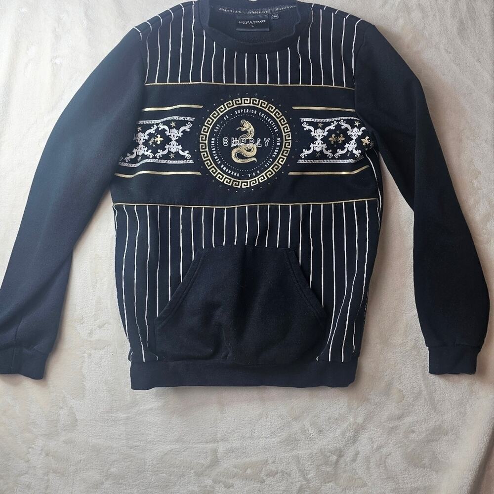 Supply & Demand Sweatshirt Crew Neck Men’s Large Cobra Superior Collection